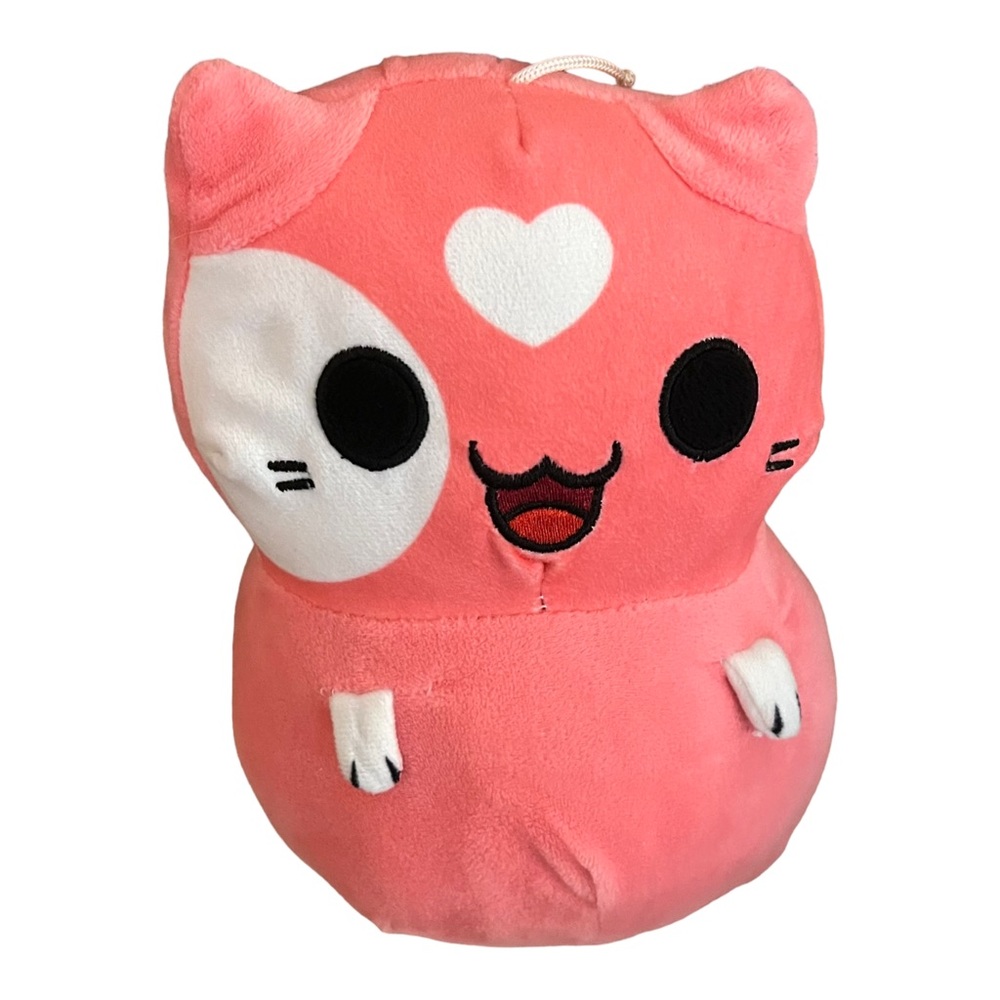 Klepto Cats Ralphie Pink Cat Plush Stuufed Animal Toy 8”